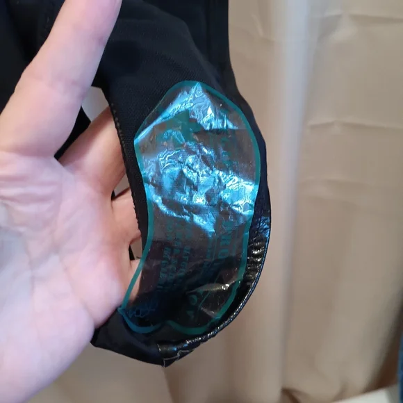 Pink and Black Pleather Cutout Swimsuit - Picture 6 of 6